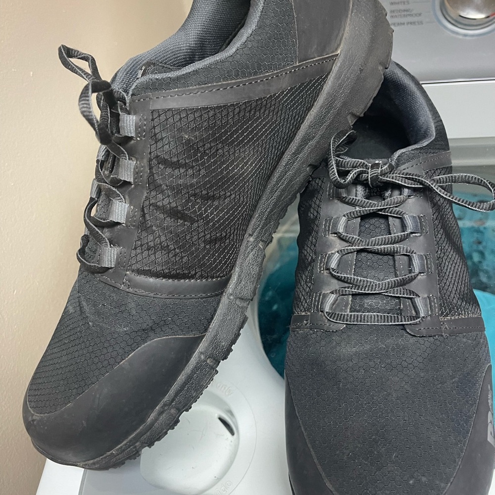 TimberlandPRO Black Safety Sneakers Green Tongue Tag Composite Toe ASTM-F2413-18 - Picture 9 of 12